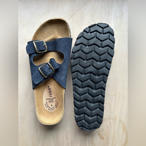 Ivan Emily 2 Strap Buckle Comfort leather Sandals Made In Spain - Picture 2 of 2